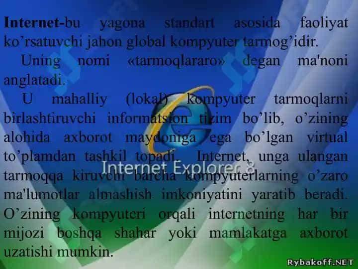 Internet va uning yoshlar ongiga salbiy ta'siri 8
