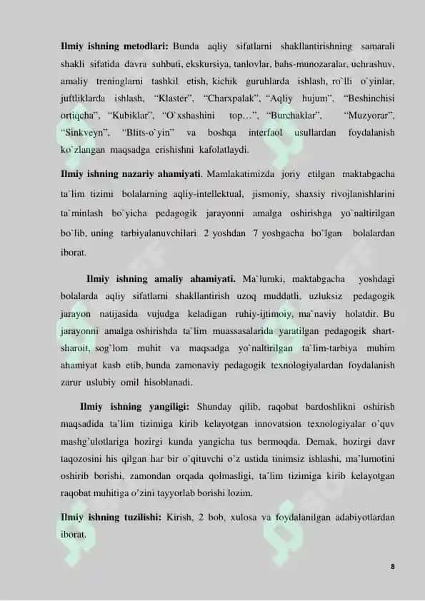 Bolalarni aqliy rivojlantirishda didaktik o’yinlarning mohiyati 8