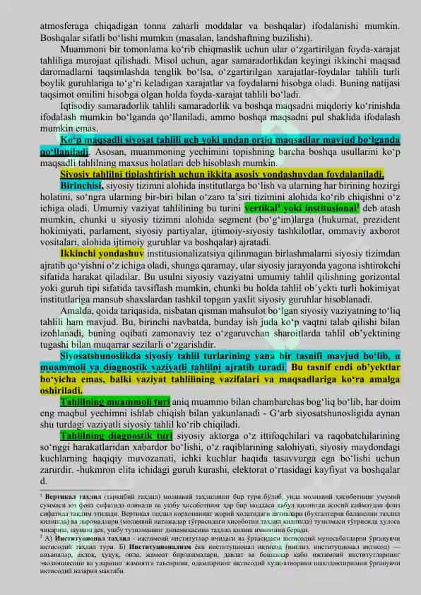 Siyosiy tahlilni o‘tkazish bosqichlari va xususiyatlar 3