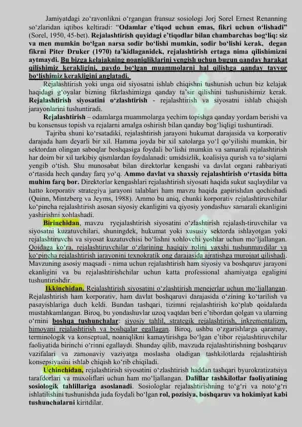 Siyosiy tahlilni o‘tkazish bosqichlari va xususiyatlar 7