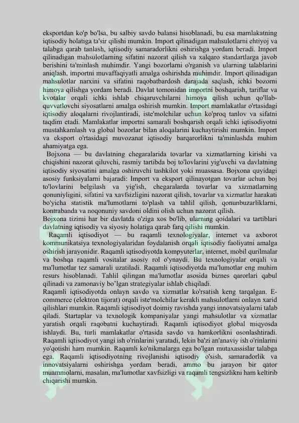 Xalqaro savdoni rivojlantirishning innovatsion yo'nalishlari 4