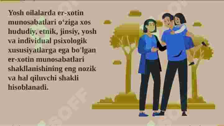 Oilaviy munosabatlar psixologiyasi. Oila psixologiyasi 3