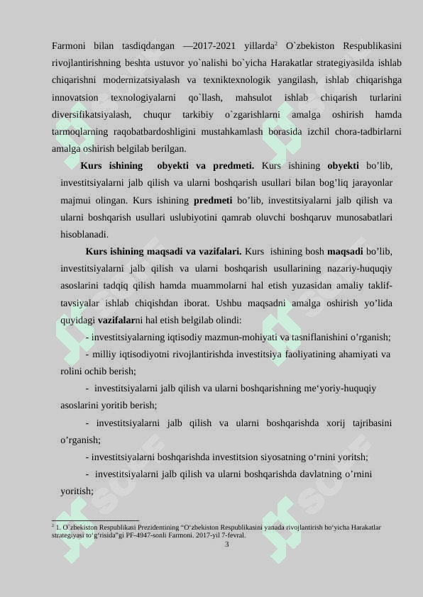 Iqtisodiyotning real sektoriga investitsiyalar jalb etish yo’llari. 3