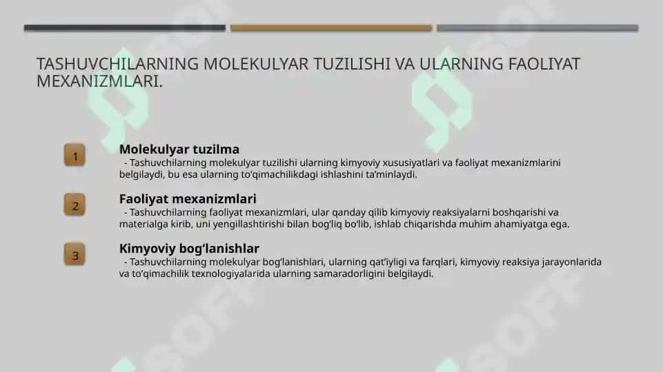Toʻqimachilikda tashuvchilarning kimyoviy xususiyati 4
