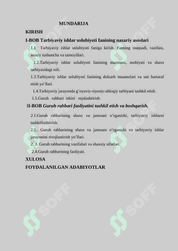 Darsdan tashqari tadbirlar vositasida talabalarda mustaqillik tafakkurini shakillantirish 2