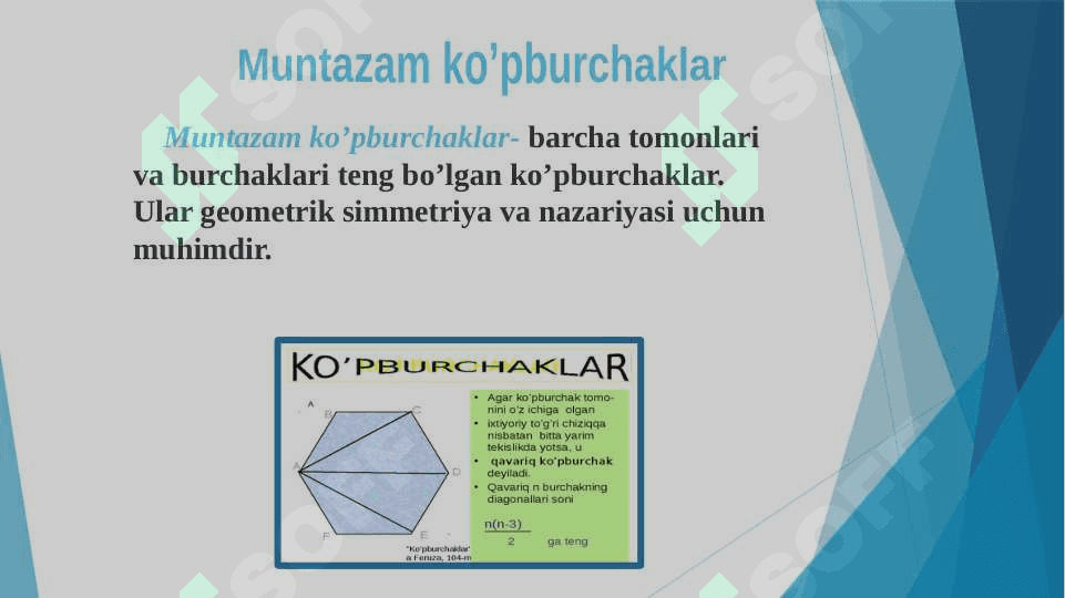Muntazam ko'pburchaklar yasash usullari 2