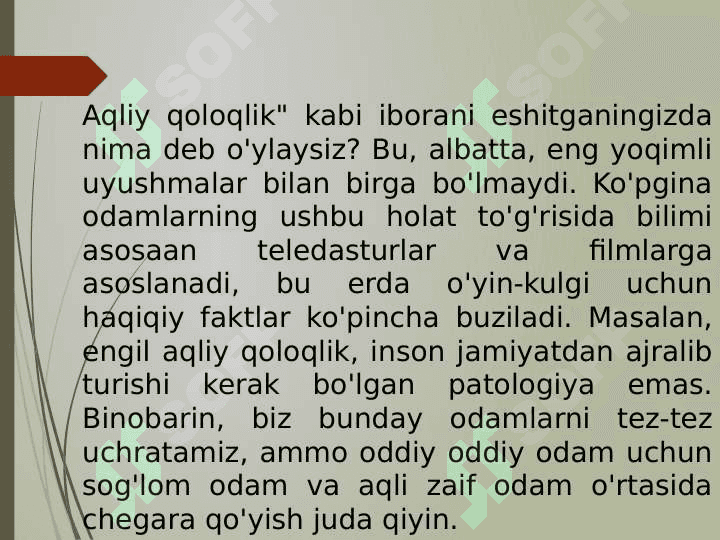 Aqliy zaiflik 2