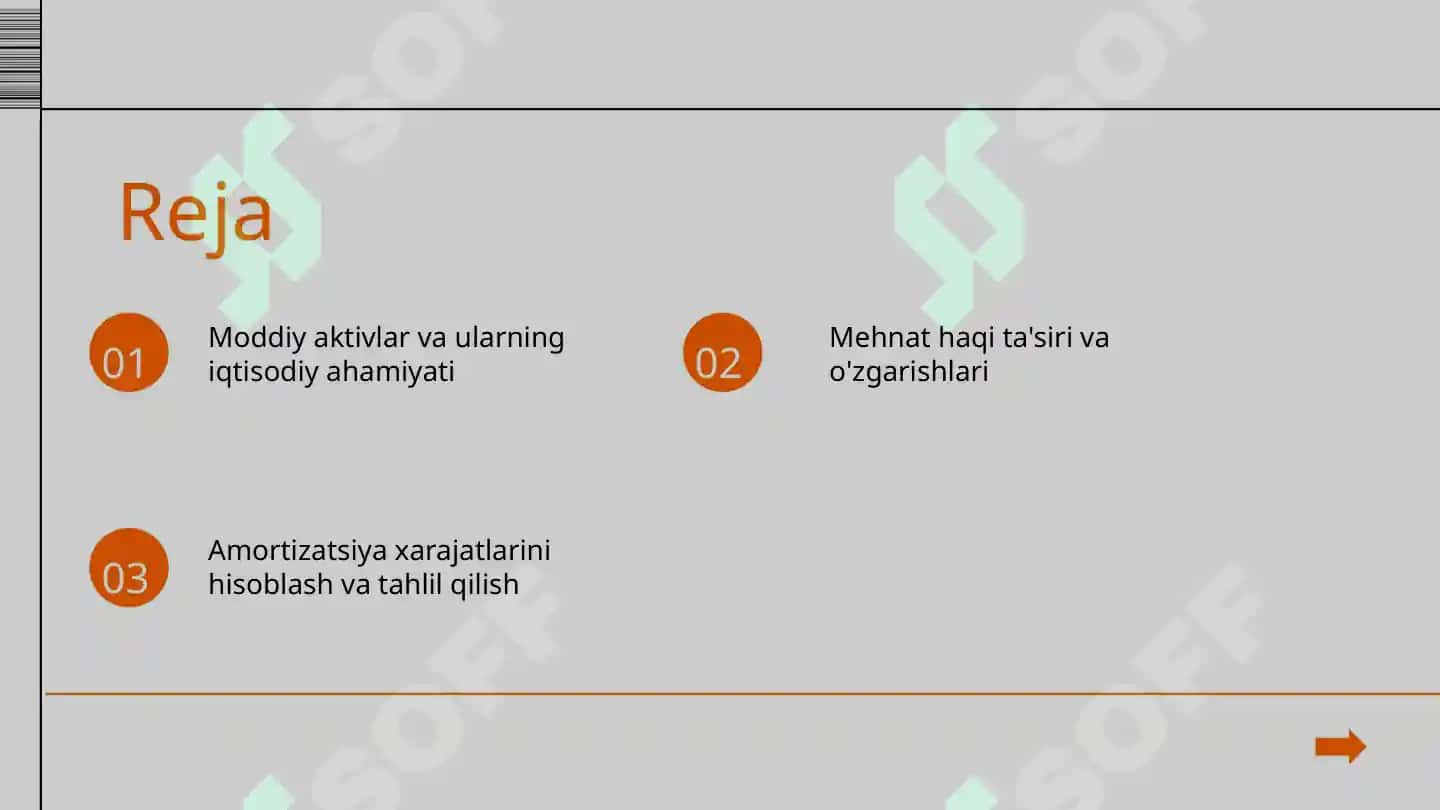 Moddiy aktivlar mehnat haqi va amortizatsiya xarajatlari 2