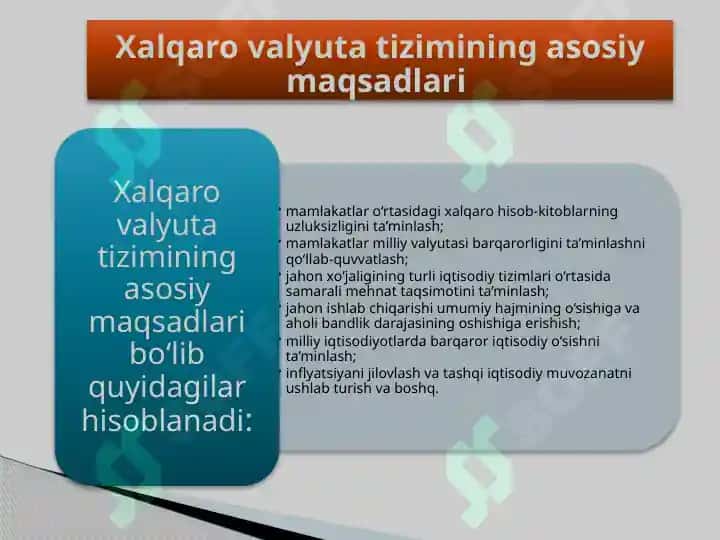 Xalqaro Valyuta Tizimi Tarixi 2