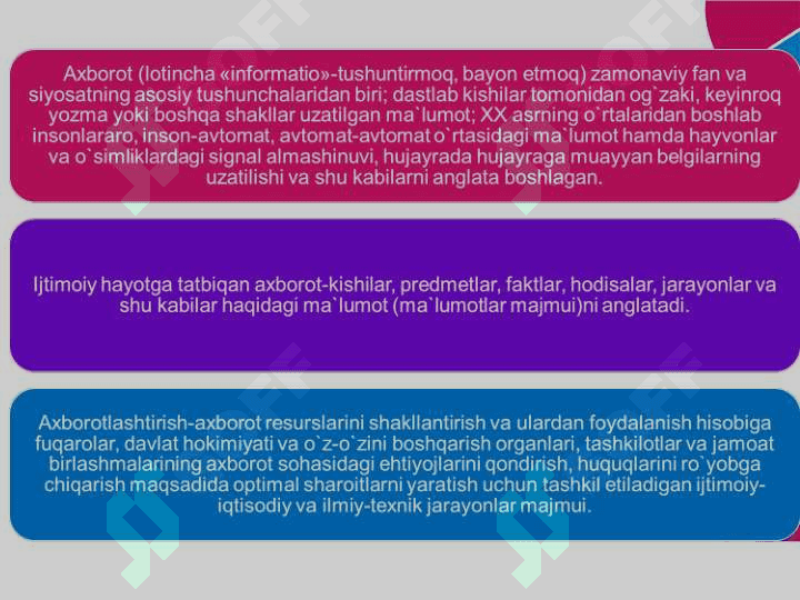 Axborot madaniyati tushunchasining tadrijiyligi va ilmiy asosi. 3