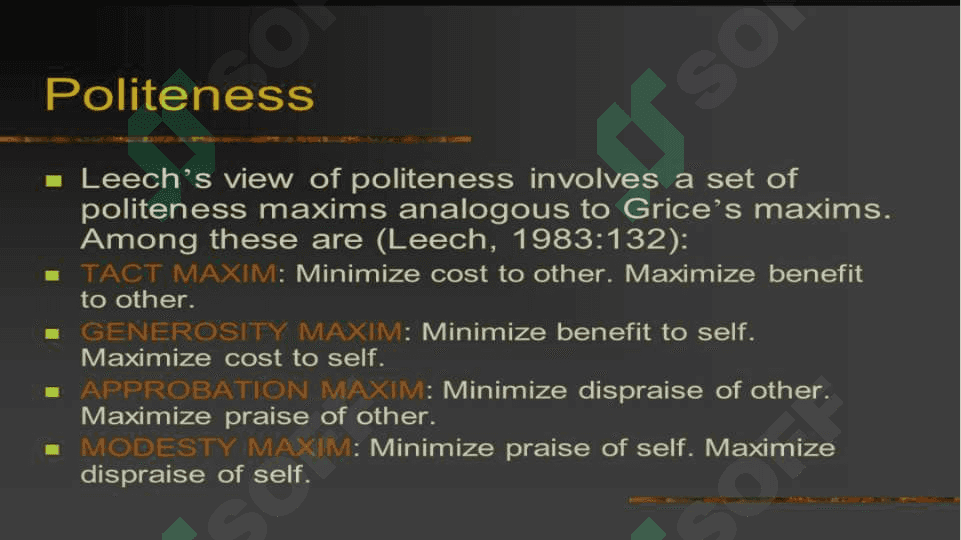 Conversational Politeness and Approbation 4
