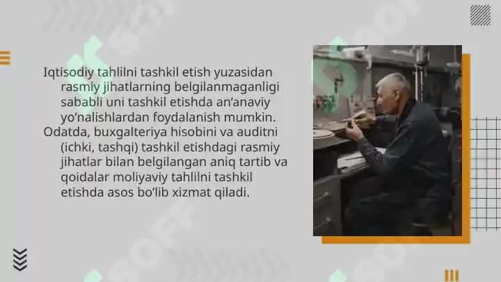 TAHLIL ISHLARINI TASHKIL QILISH VA MANBALAR BILAN TA’MINLASH 4