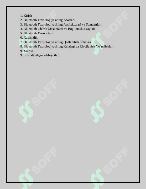 BLUETOOTH SIMSIZ TEXNOLOGIYASI 2