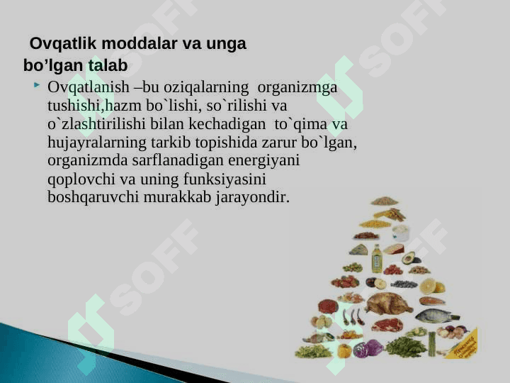 Ovqatlanish. Organizmda mikroelementlar va vitaminlar tanqisligi 4