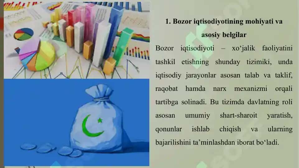 Bozor iqtisodiyotining mazmuni va unga oʻtish yoʻllari taqdimoti 4