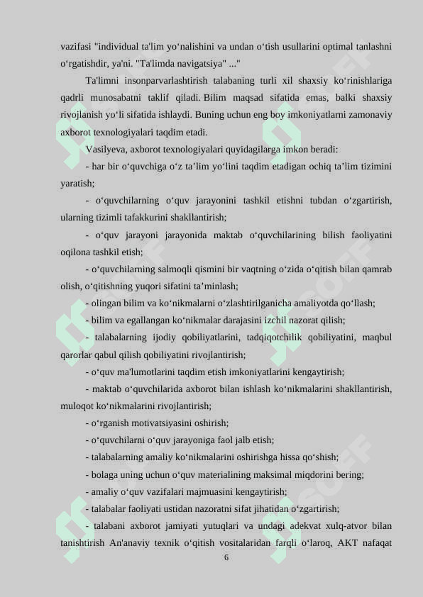 Savod o'rgatish darslarida axborot texnologiyalaridan foydalanish 6