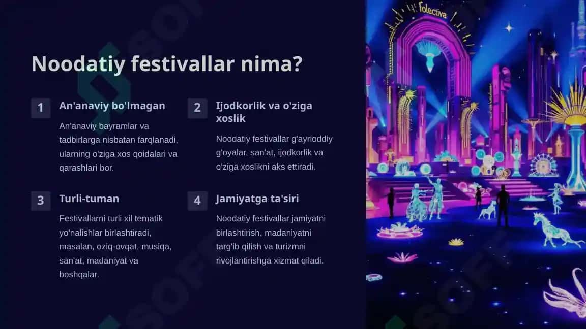 Dunyoda o'tkazilib kelinayotgan noodatiy festivallar 2