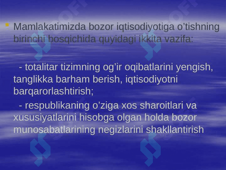 O'zbekistonda agrar islohotlarning moxiyati, bosqichlari va asosiy yonalishlari 3