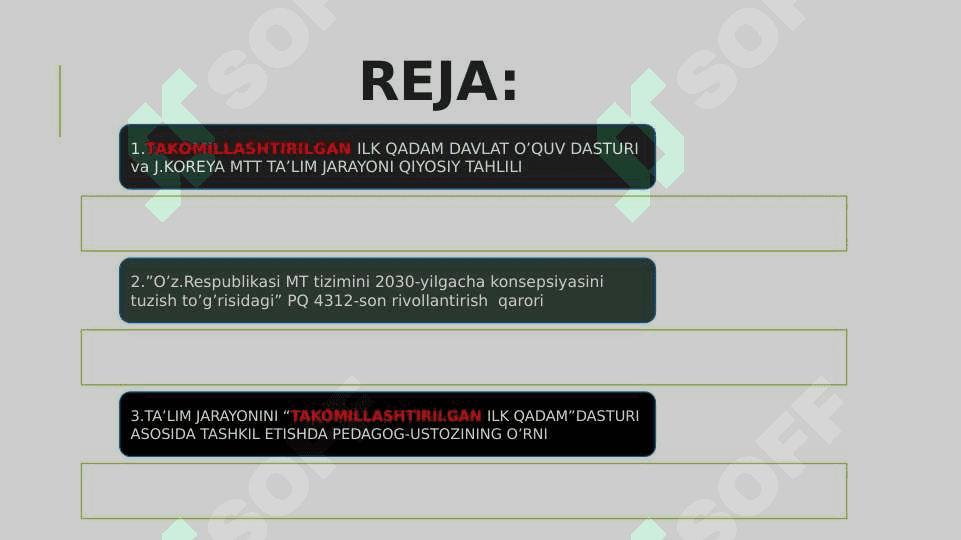 Takomillashtirilgan ilk qadam davlat dasturining ishlatish 3