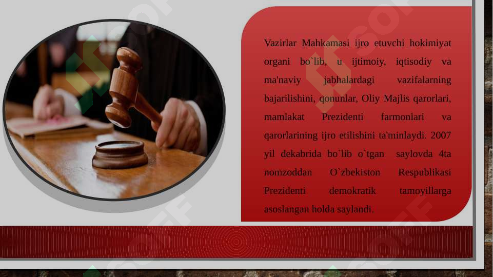 Huquq-tartibot organlari va sud tizimidagi o’zgarishlar 6