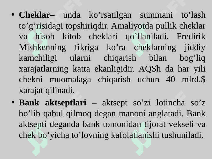 Pul aylanmasi va uning tarkibi 4