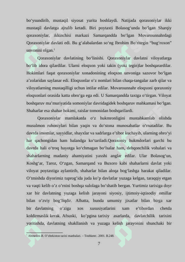 Mavarounnahrda Qoroxoniylar davlati 7