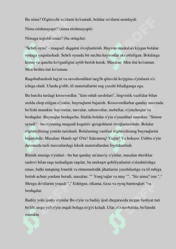 Tayyarlov guruhi bolalarini xorijiy(ingliz)tiliga o’rgatish metodikasi. 8