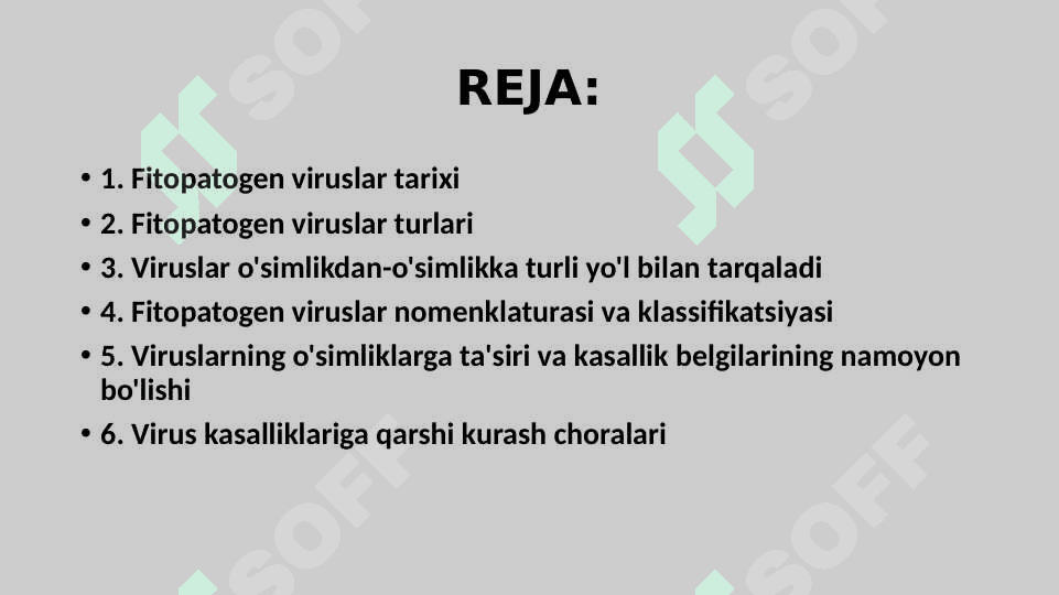 Fitopatogen viruslar va qishloq xoʻjaligidagi ahamiyati 2