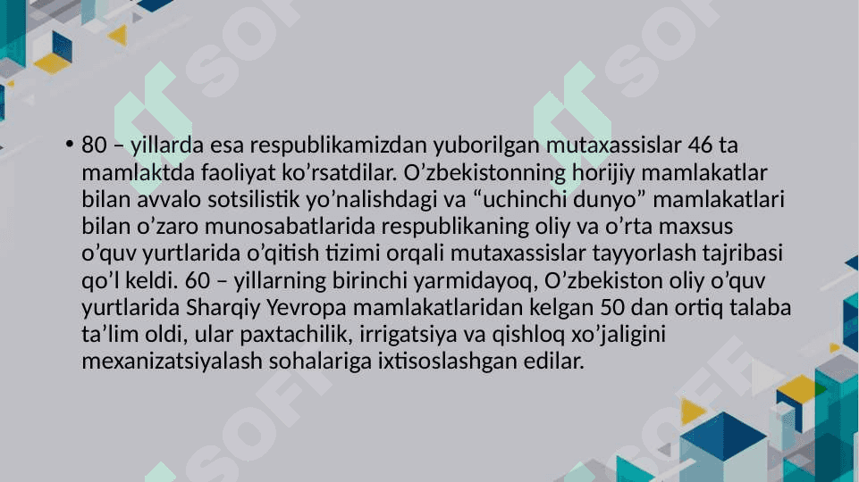 O'ZBEKISTONNING MARKAZIY OSIYODA TINCHLIK VA BARQARORLIKNI TA'MINLASHDAGI O'RNI 7