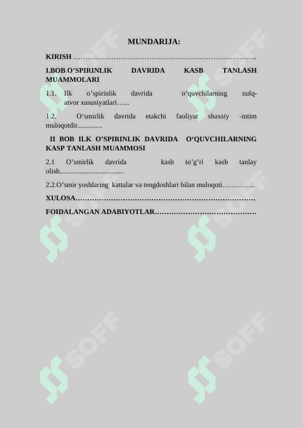 ILK OʻSPIRINLIK FAVRIDA KASP TANLASH MUAMMOSI 2