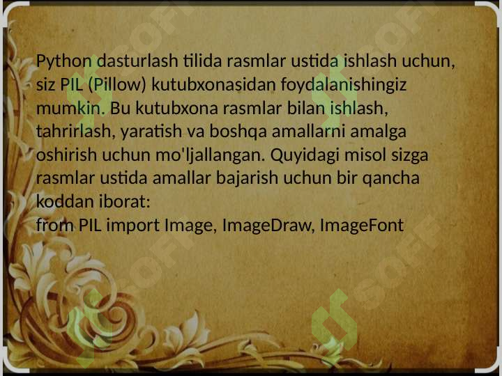 Pythonda rasmlar bilan ishlash 2