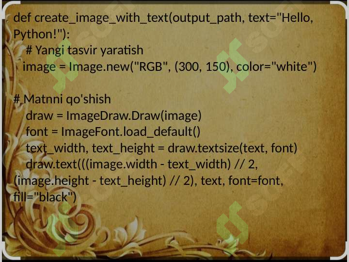 Pythonda rasmlar bilan ishlash 3