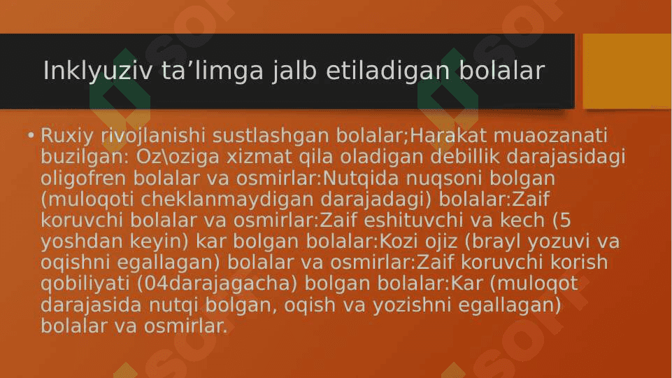 O’zbekistonda imkoniyati cheklangan bolalar uchun inklyuzif ta’lim 2