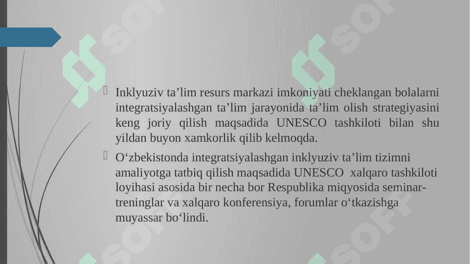 O‘zbekistonda Inklyuziv ta’limning me’yoriy-huquqiy bazasini tahlil qilish 2
