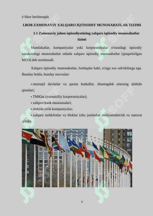 Xalqaro iqtisodiy munosabatlar tizimida O’zbekistonning o’rni 3