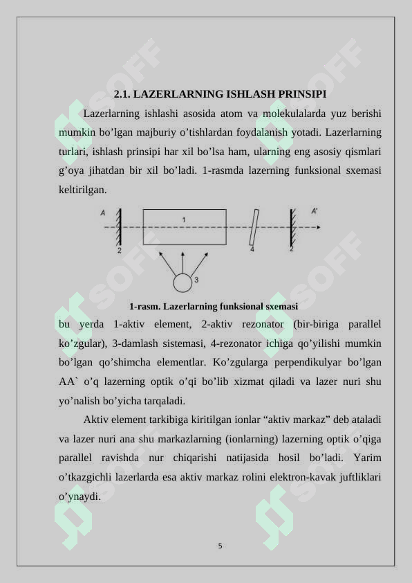 BO‘YOQLI LAZERLARNING ISHLASH PRINSIPI 5