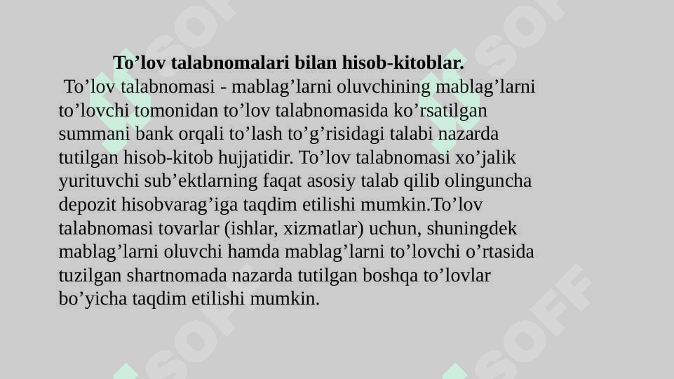 To'lov talabnomalari bilan hisob-kitoblar boʻyicha muammolar 2