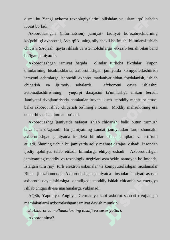 O`quvchilarda axborot madaniyatini shakillantirish. 4