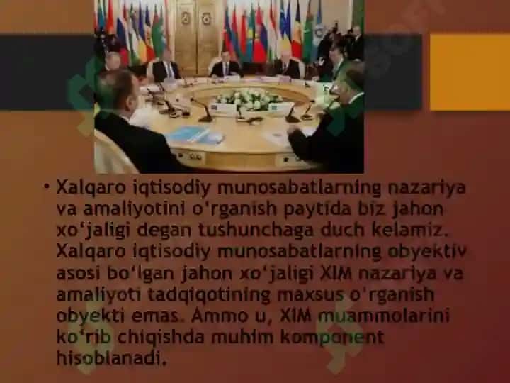 Xalqaro iqtisodiy aloqalar va integratsiya jarayoni 7