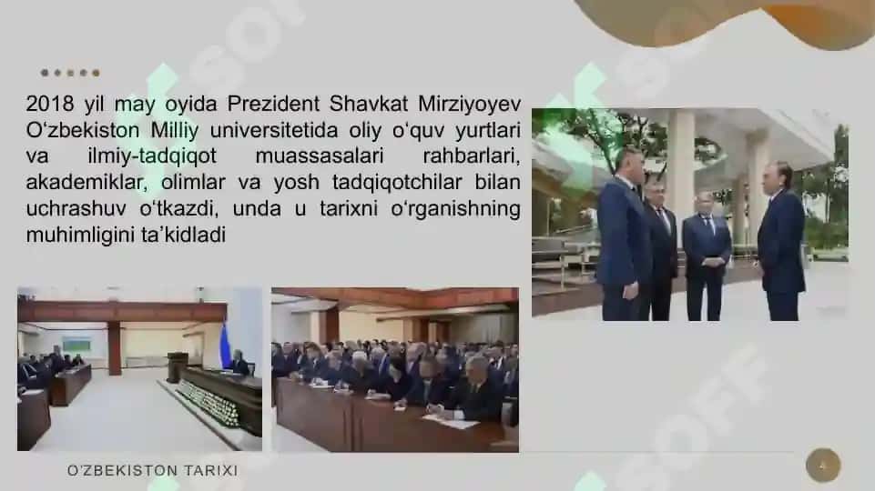 “O‘zbekistonning eng yangi tarixi” o‘quv fanining predmeti, maqsadi va vazifalari, nazariy-metodologik tamoyillari 4