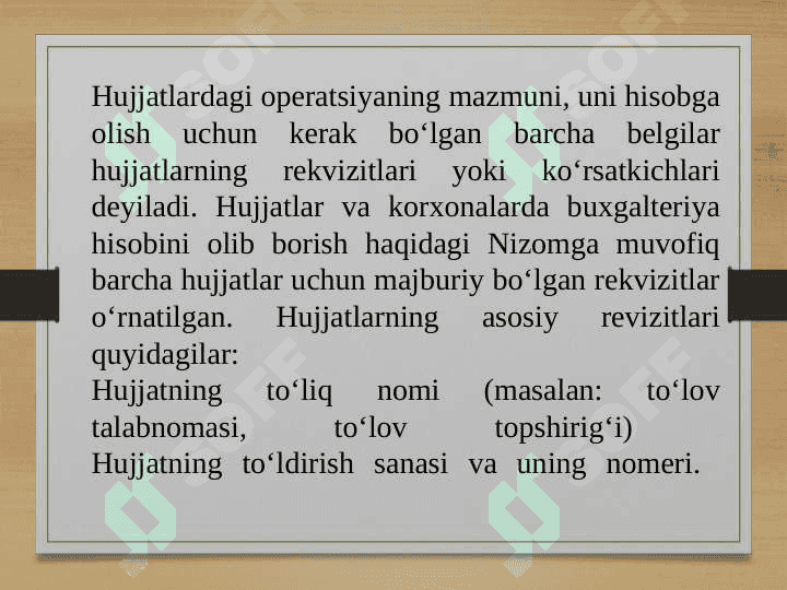 Bank hujjatlarining mazmuni, ahamiyati 4