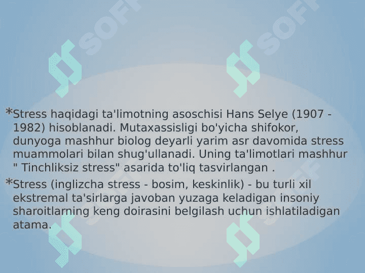 Bolalarda stress 2