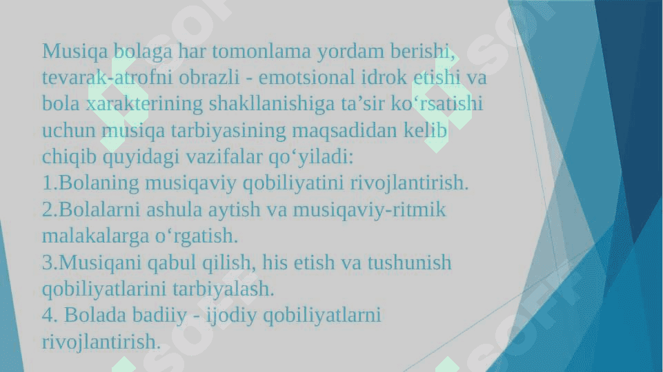 Bolalarni musiqiy qobiliyatini rivojlantirish 3