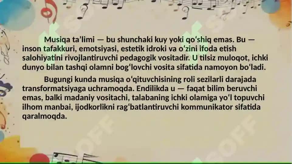 musiqa ta'limi va san'atining dolzarb muammolari va yechimlari nazariy asoslari 3