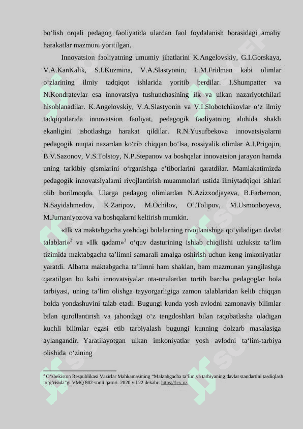 PEDAGOGIK TEXNOLOGIYALARNING RIVOJLANISHI BOSQICHLARI VA OʻZIGA XOS XUSUSIYATLARI 4
