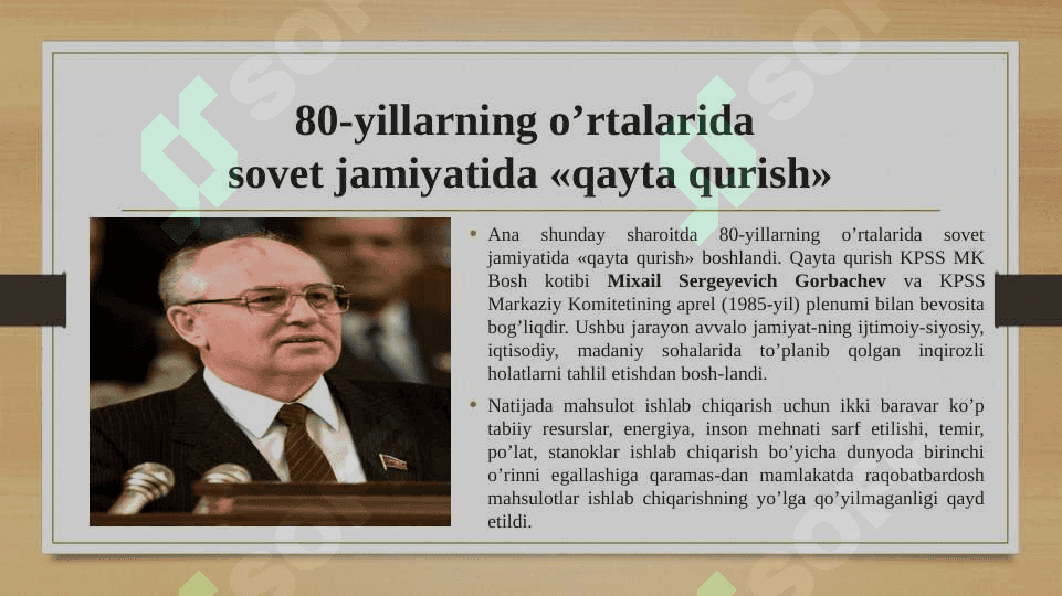 Markaziy Osiyo Respublikalarida XX asrning oxirgi choragida siyosiy 5