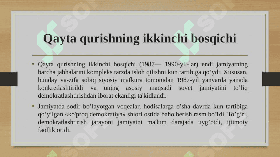 Markaziy Osiyo Respublikalarida XX asrning oxirgi choragida siyosiy 8