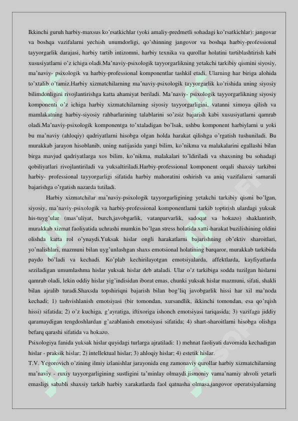Harbiy zaruriyat, xatti xarakat va ularni jangda qo’llash 24 5