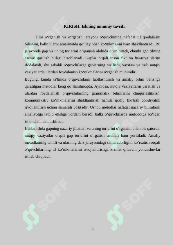 Taʼlim bosqichlarida gap va uning turlarini nutqiy vaziyatlar orqali oʻrgatish usullari 3