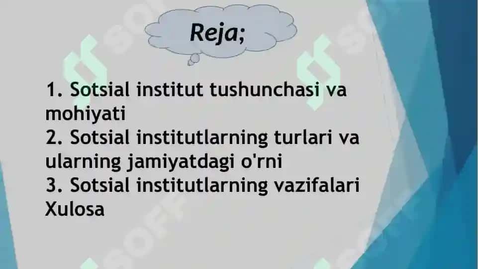 Sotsiologiyada sotsial institut tushunchasi, turlari va asosiy vazifalari 2
